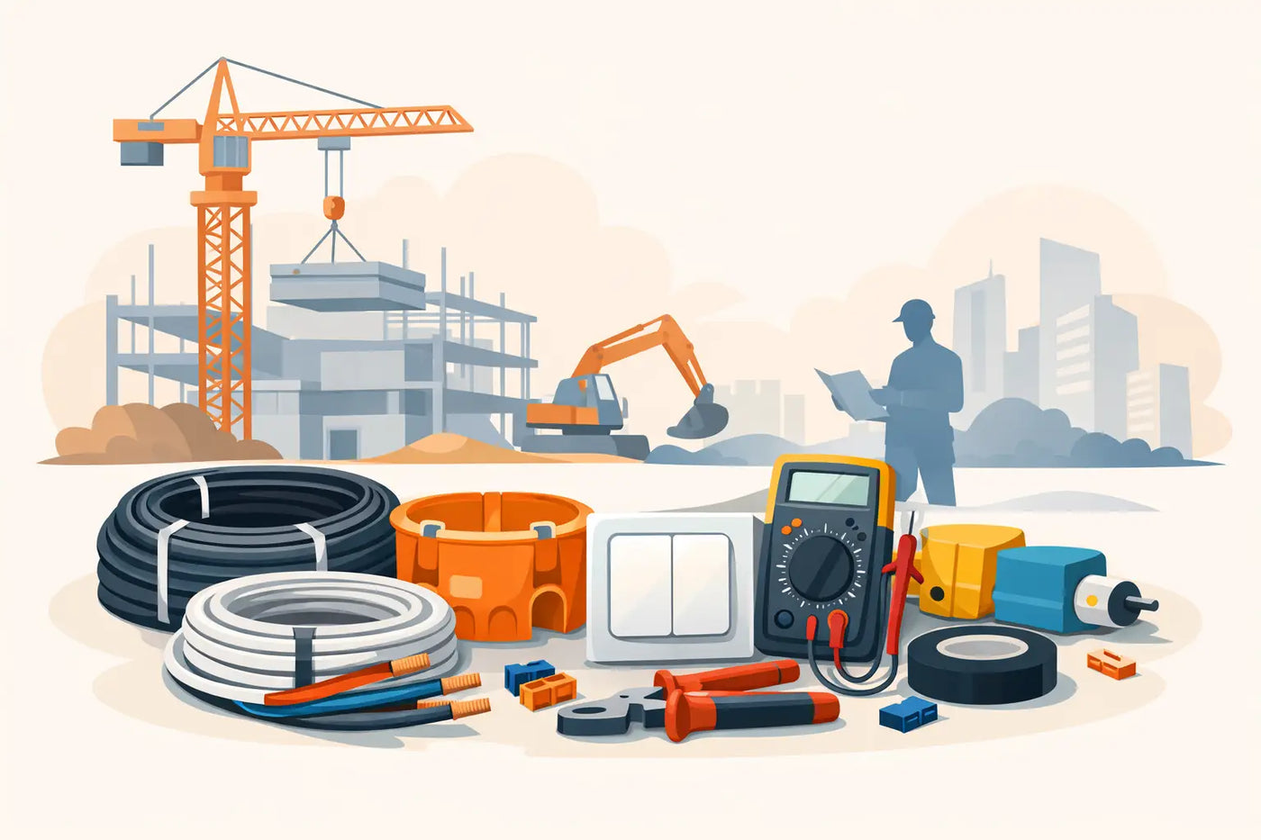 Bauprojekt Elektro-Material günstig bestellen