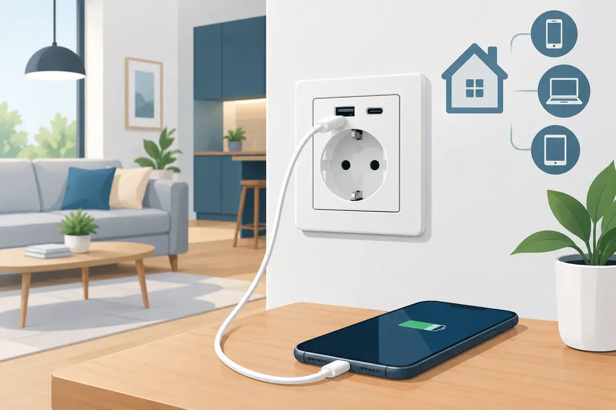 Steckdosen mit USB planen für Haus und Wohnung