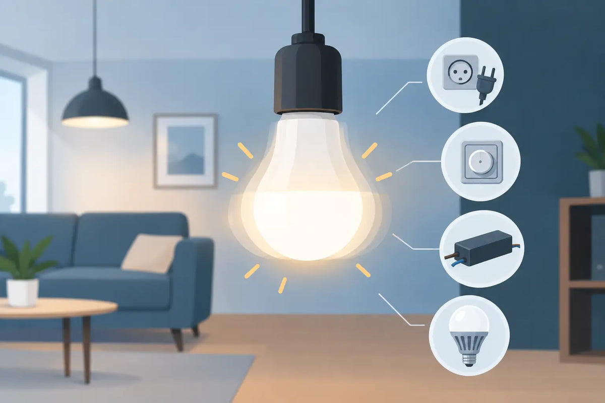 Warum flackert meine LED-Lampe? Ursachen lösen