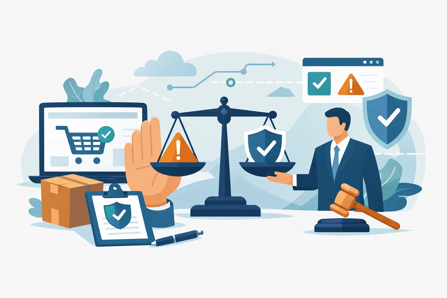 Disclaimer, Haftung und Verantwortung im Onlinehandel