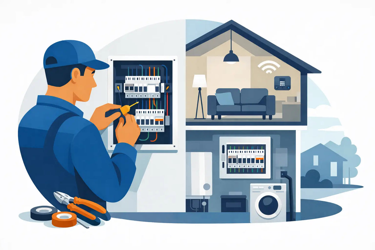 Unterverteilung modernisieren: Beispiel im Haus