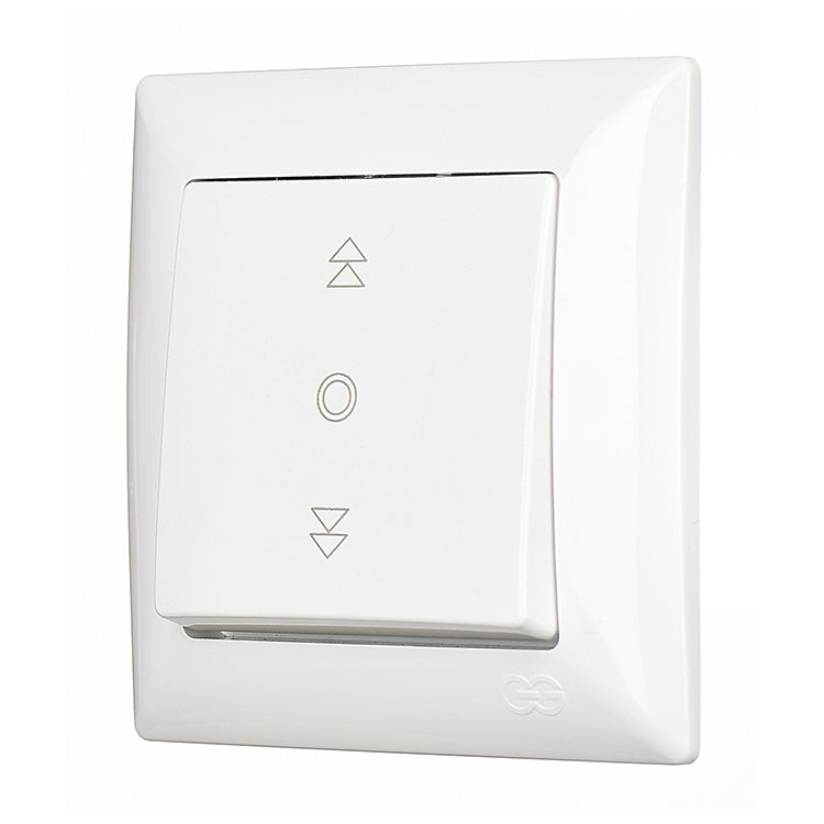 Günsan Visage Jalousieschalter 10AX/250V~ komplett inkl. Rahmen weiss