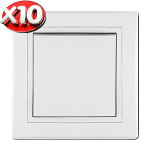 10er-Set-Schalter-inkl-Rahmen Aling-Conel Prestige LINE