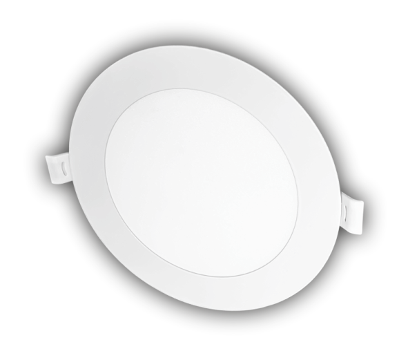 9W Ultra-Slim LED Panel Einbaustrahler Deckenleuchte Leuchte, kaltweiß 6400K, rund und weiss