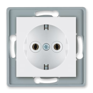 Prestige Line SCHUKO - Steckdose 16A/250V~ STECKANSCHLUSS, Einsatz ohne Rahmen, Weiß