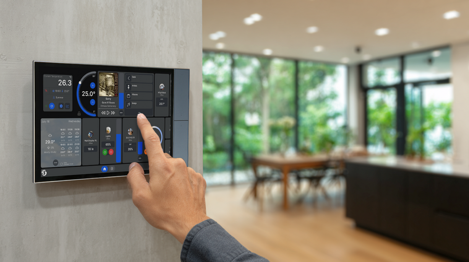 Unterputz - Shelly Wall Display XL Silver Steuerzentrale 10,1" WLAN BT silber