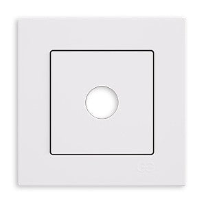 Günsan Eqona Kabelausgang ohne Einsatz inkl. Rahmen weiss