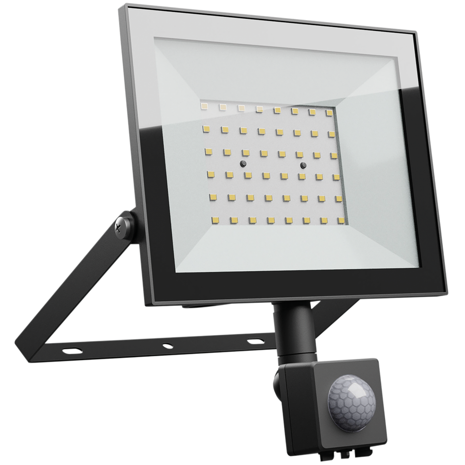 Noctis Lux 4 LED-Außenstrahler , 50W, 6000K, 4300lm, 230V, Bewegungsmelder