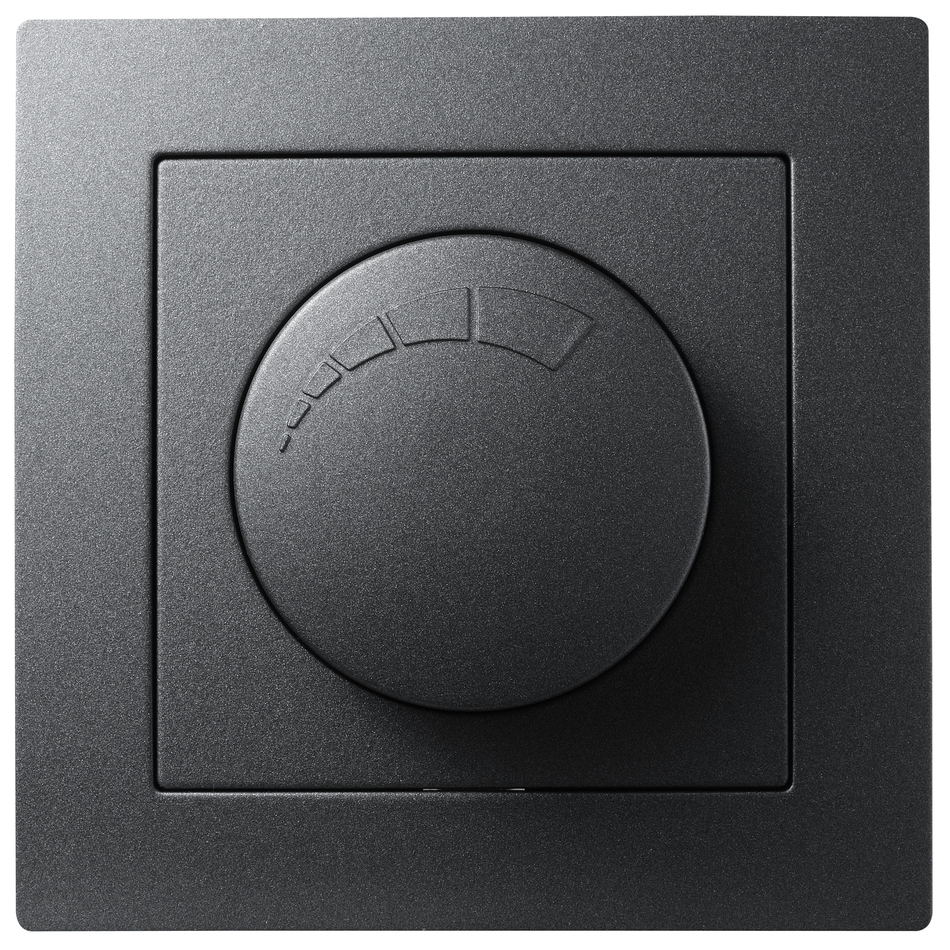 McPower "Flair" LED-Dimmer mit Memory-Funktion für elektronische Trafos 250V/300W, UP, anthrazit