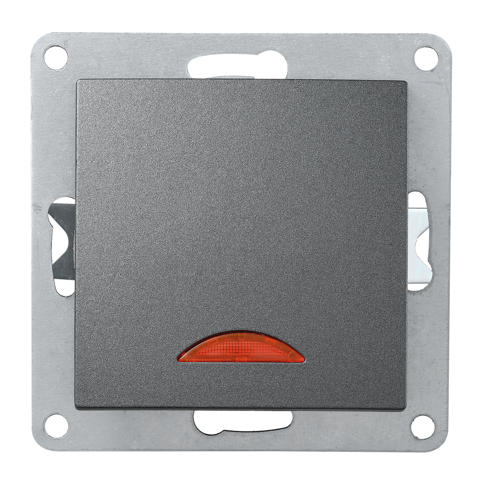 McPower "Flair" Kontrollschalter mit Kontroll-Leuchte 250V~/10A, UP, anthrazit