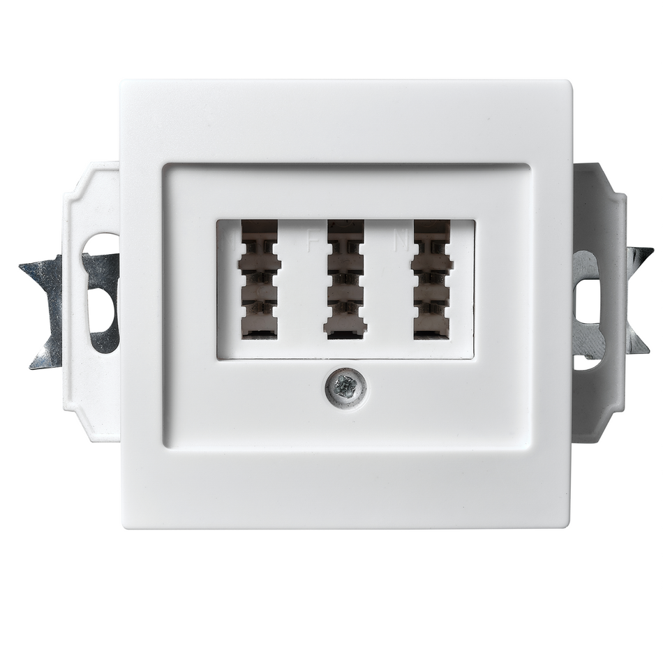 McPower "Flair" TAE-NFN-Anschlussdose 3 x 6-polig, UP, weiß,