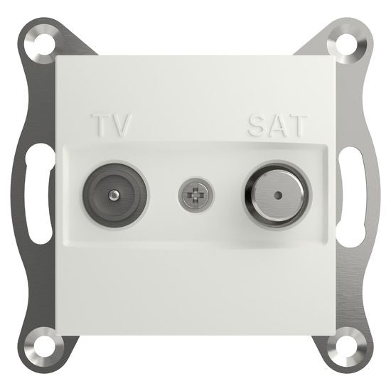 Schneider Electric ASFORA SAT-TV Enddose 1dB IEC+F UP weiss EPH3470121D
