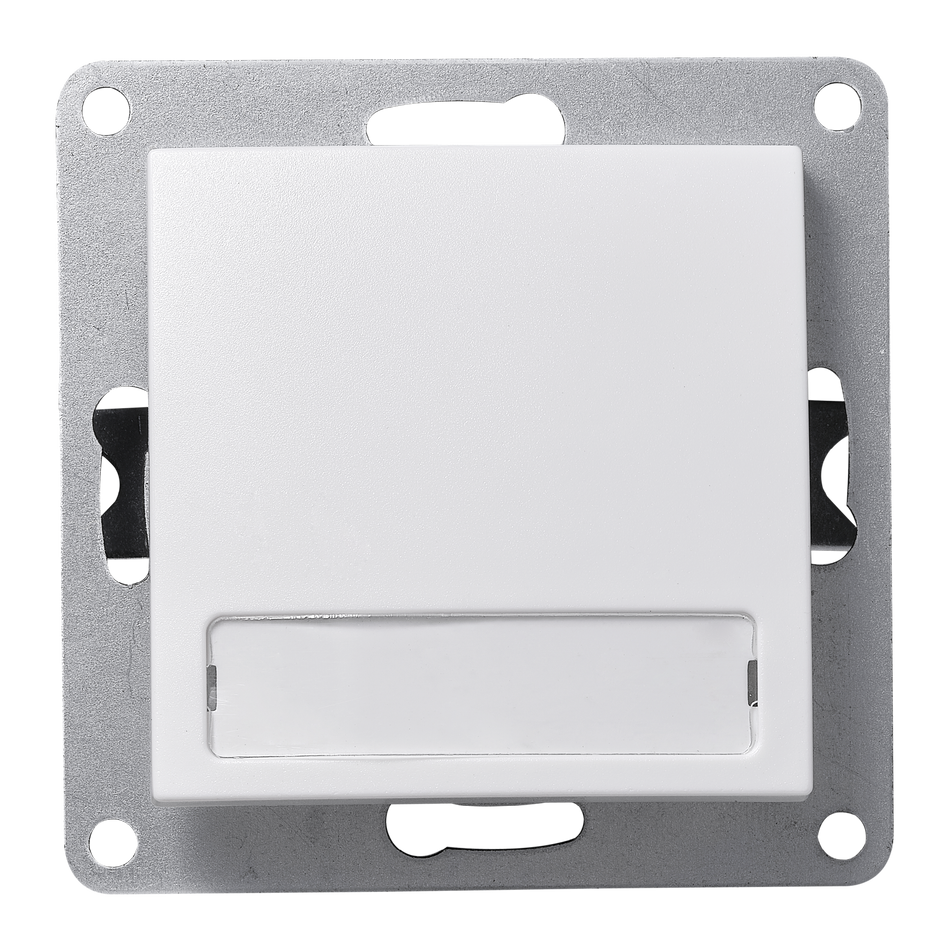 McPower "Flair" Taster mit Namensschild 250V~/10A, UP, weiß