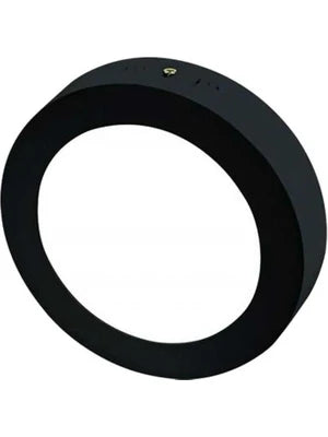 18W LED Deckenleuchte Leuchte Lampe aus Aluminium Gehäuse, tageslichtweiß 6400K, Rund Schwarz AUFPUTZ