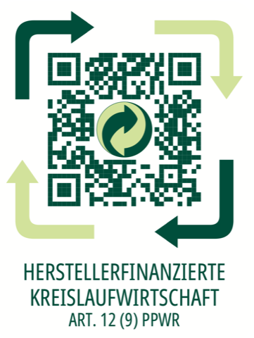 Digidot-QR-Code: Herstellerfinanzierte Kreislaufwirtschaft, Art. 12 (9) PPWR – Hinweise zum Recycling der Verpackung